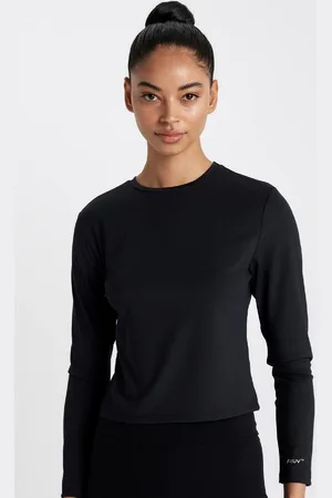 DeFacto Fit Slim Fit Crew Neck Printed Athlete Long Sleeve T-Shirt