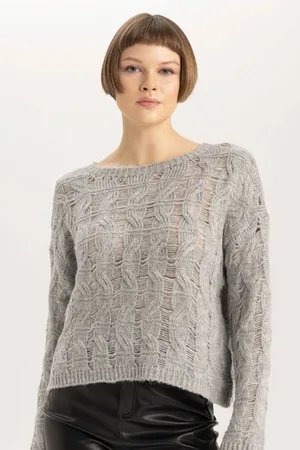 DeFacto Relax Fit Crew Neck Knitwear Sweater