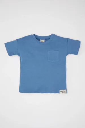 DeFacto Baby Boy Crew Neck Waffle Short Sleeve T-Shirt