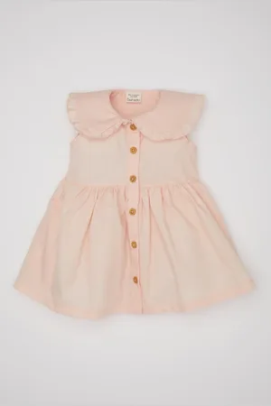 DeFacto Baby Girl Sleeveless Poplin Dress