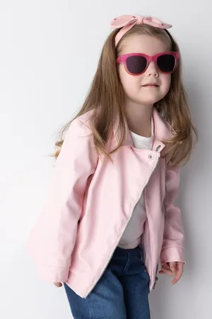 DeFacto Baby Girl Water Repellent Faux Leather Coat