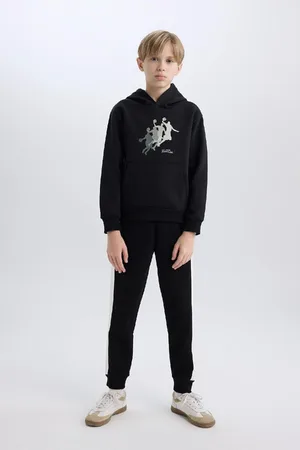 DeFacto Boy Regular Fit Thick Sweatshirt Fabric Trousers