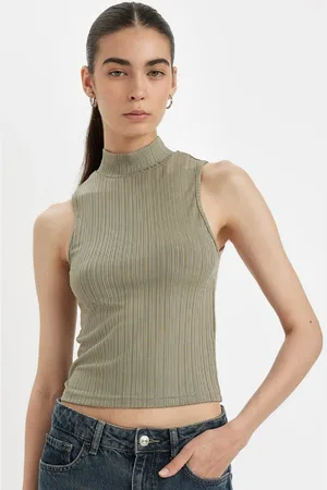DeFacto Slim Fit Slim Fit Half Turtleneck Ribbed Camisole Smart Undershirt