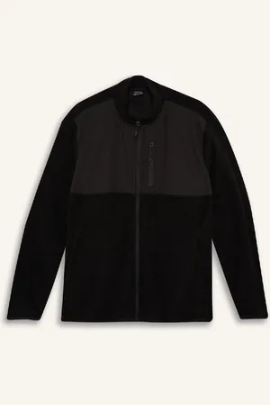 DeFacto Fit Standard Fit Pocket Fleece Cardigan