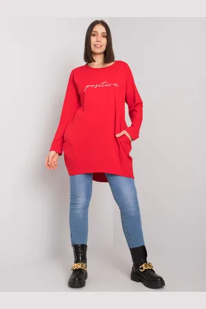RELEVANCE Tunic-RV-TU-7254.74P-Red