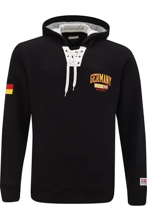 CCM Pánská mikina FLAG HOODIE TEAM GERMANY Black SR