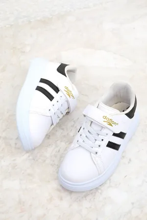 SOHO White-Black Kids Sneaker 19645