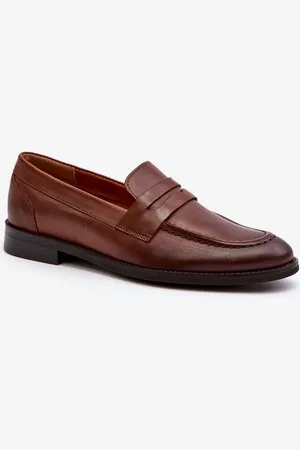 ZaZoo Mužské kožené polobotky Loafer