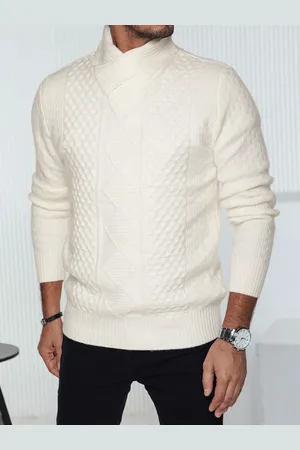 D-Street Sweter męski biały