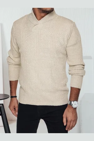 D-Street Sweter męski beżowy