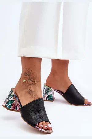 Lewski Shoes Dámské kožené lodičky na podpatku