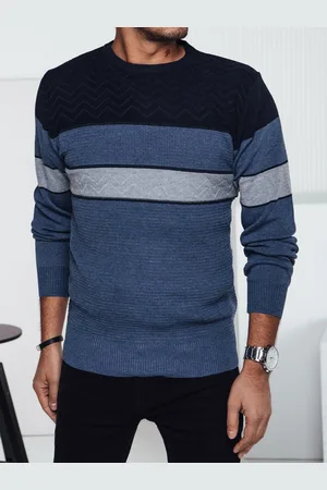 D-Street Sweter męski niebieski