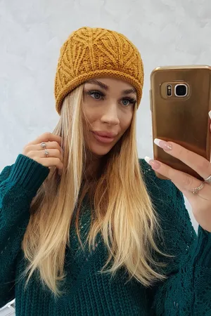 Kesi Dámská kšiltovka Leaves K245 hořčice