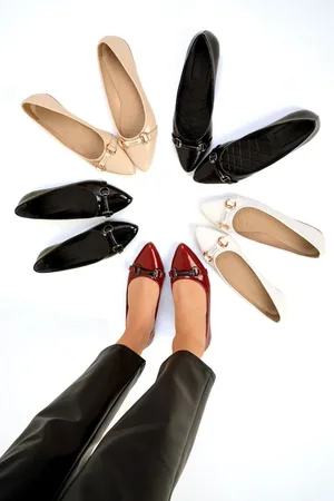 SOHO Claret Red Patent Leather Women