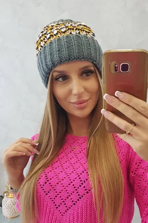 Kesi Dámská kšiltovka Iris K348 tmavě šedá+žlutá