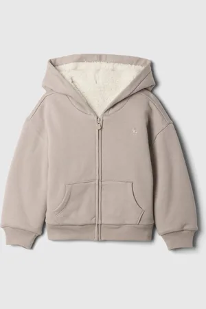 GAP Baby zateplená sherpa mikina - Holky