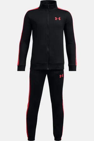 Under Armour Chlapecká souprava UA Rival Knit Track Suit-BLK - Kluci