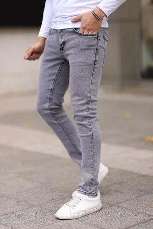 Trendyol Gray Skinny Nail Jeans Jeans