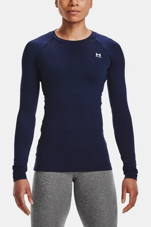 Under Armour Dámské tričko UA CG Authentics Crew-BLU - Dámské