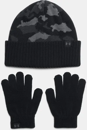 Under Armour Chlapecká čepice B Beanie/Glove Combo-BLK - Kluci
