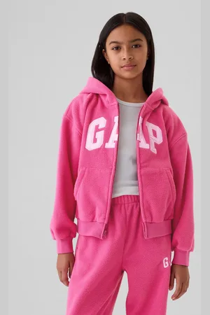 GAP Dětská fleecová oversize mikina s logem - Holky