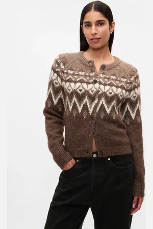 GAP Crop kardigan Fair Isle - Dámské