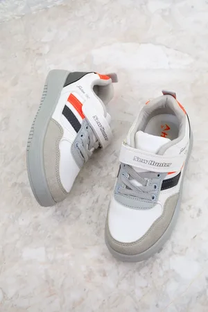 SOHO Ice-White-Orange Kids Sneaker 19612