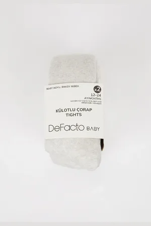 DeFacto Baby Boy Seamless 2-Pack Cotton Tights