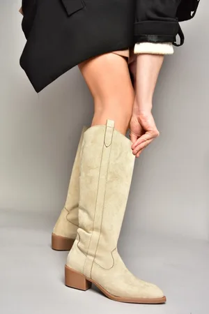 Fox T480142802 Skin Suede Low Heel Women