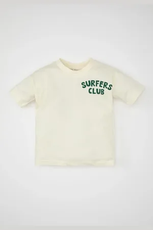 DeFacto Baby Boy Crew Neck Printed Short Sleeve T-Shirt