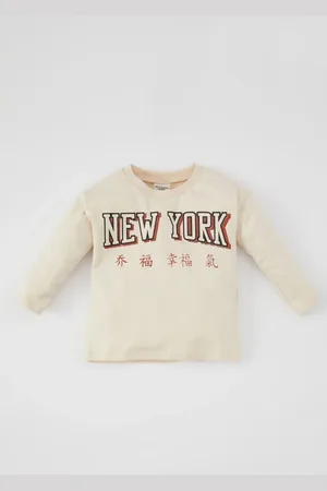 DeFacto Baby Boy Crew Neck Printed Long Sleeve T-Shirt