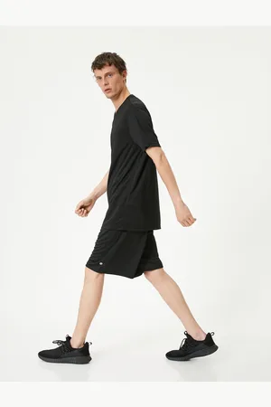 Koton Sports Shorts Waist Laced Pocket Detailed Printed