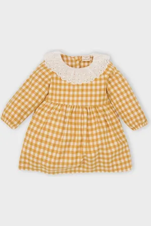 DeFacto Baby Girl Long Sleeve Flannel Dress