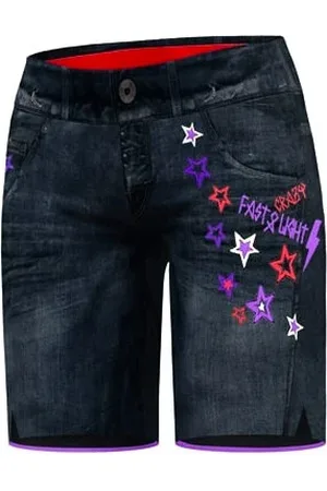 Crazy Idea Dámské kraťasy Wonder Magic Black/Zebra