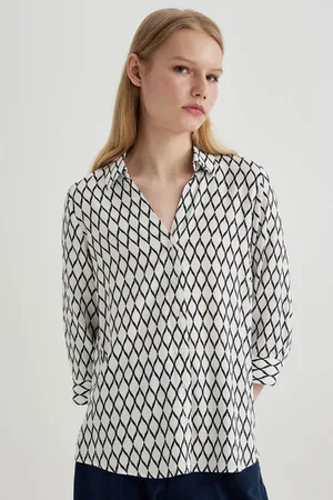 DeFacto Regular Fit Long Sleeve Patterned Shirt