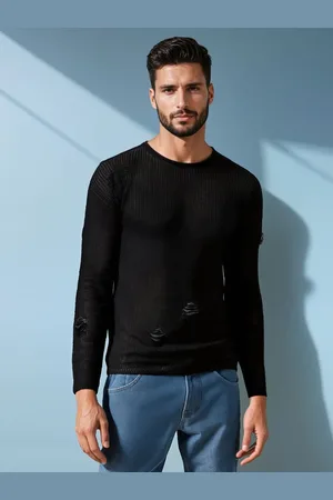 D-Street Sweter męski czarny