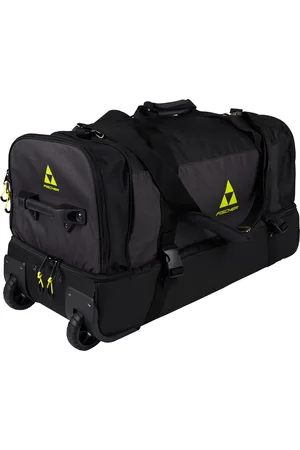 Fischer Referee/Training wheel bag, black/yellow, 30" Hokejová taška na kolečkách, Senior