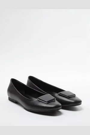 Trendyol Black Buckle Detailed Low Heel Women