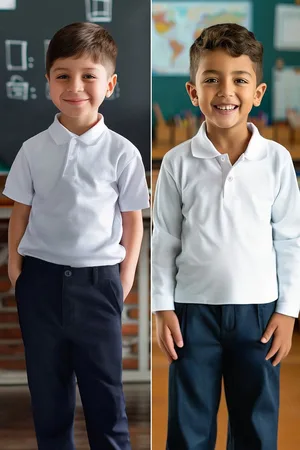 Trendyol White Unisex 2-Piece Polo Collar Set T-Shirt