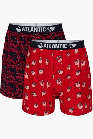 ATLANTIC Pánské trenýrky 2Pack - /tmavě modrá