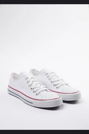 Trendyol White Lace-Up Flat Men