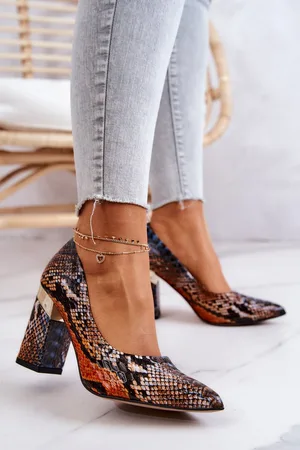 Lewski Shoes Kožené lodičky Lewski Hadí