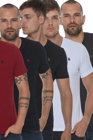 Dewberry SET OF FIVE T8568 V-NECK MEN