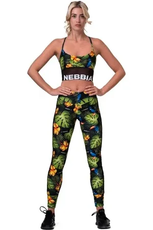 Nebbia Dámská podprsenka Ocean Selected Earth Powered sports bra 565 jungle green XS