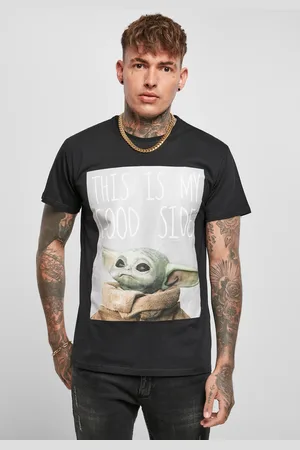 Merchcode Pánské tričko Baby Yoda Good Side - černé
