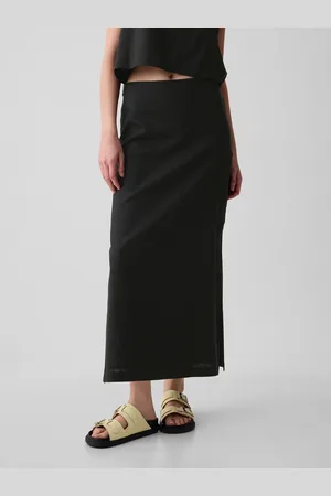 GAP Lněná maxi sukně - Dámské