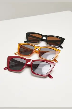 Urban classics Sluneční brýle Tilos 3-Pack tmavě červená/černá/oranžová