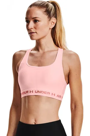 Under Armour Dámská podprsenka Crossback Mid Bra pink S