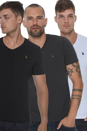 Dewberry TRIPLE SET T8568 V-NECK MEN