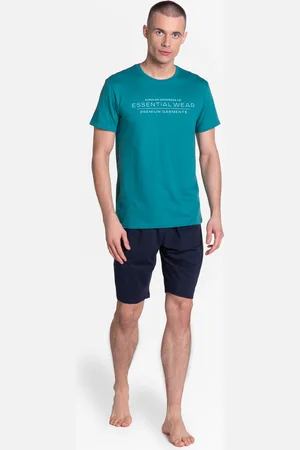 HENDERSON BARACCO Nabídka pyžama 38880-77X Green-Navy Green-Navy